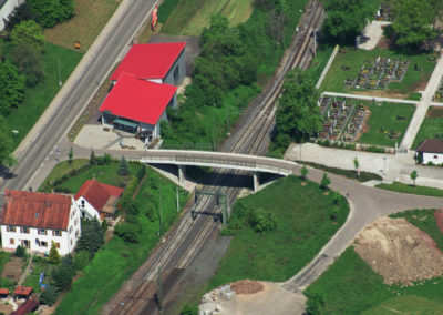 Jagstzell: Brücke über die Bahn